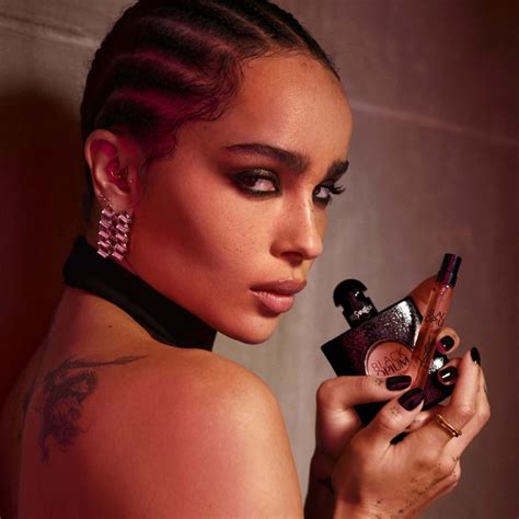 zoë kravitz ysl perfume|instyle fragrances black opium.